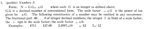 The description of real numbers in the IAL report, here is a string containing digits only.